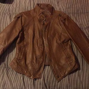 Brown leather Jacket